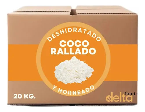 Coco Rallado Deshidratado – Caja de 20 kg