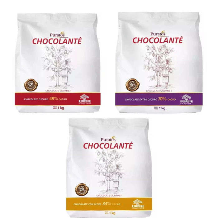 Puratos Chocolanté 34%, 58% y 70%