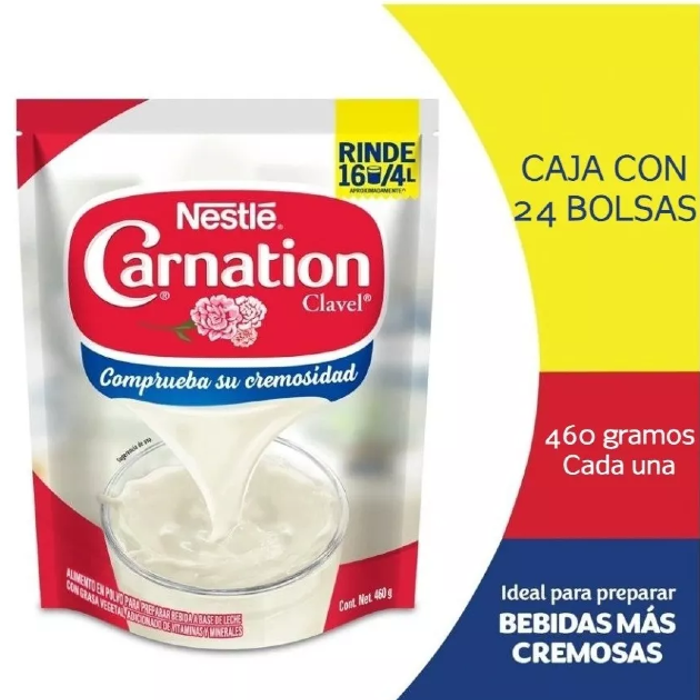 Nestlé Carnation Clavel en Polvo Caja 24 piezas