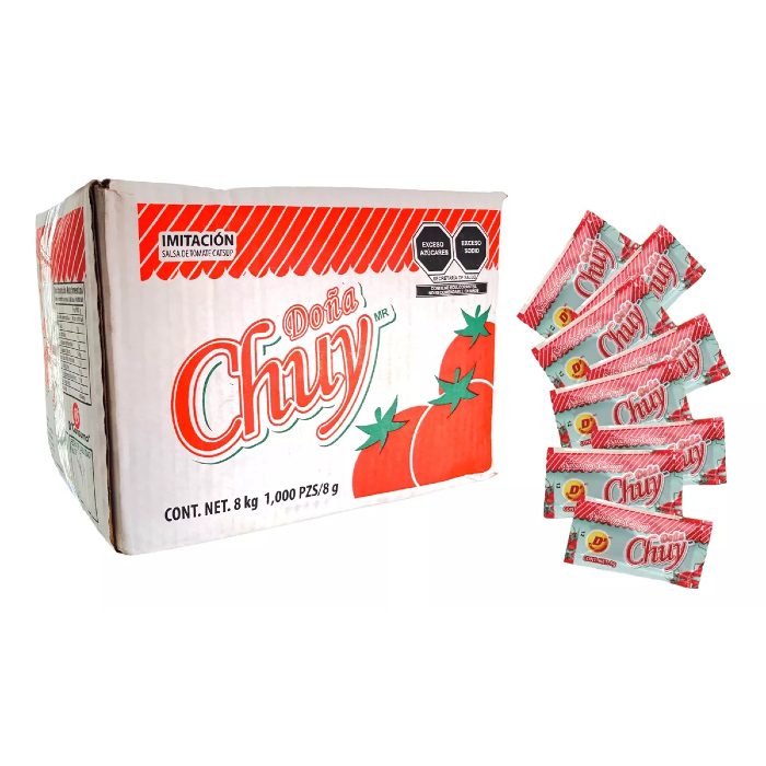 Doña Chuy Ketchup Caja 1000 pz