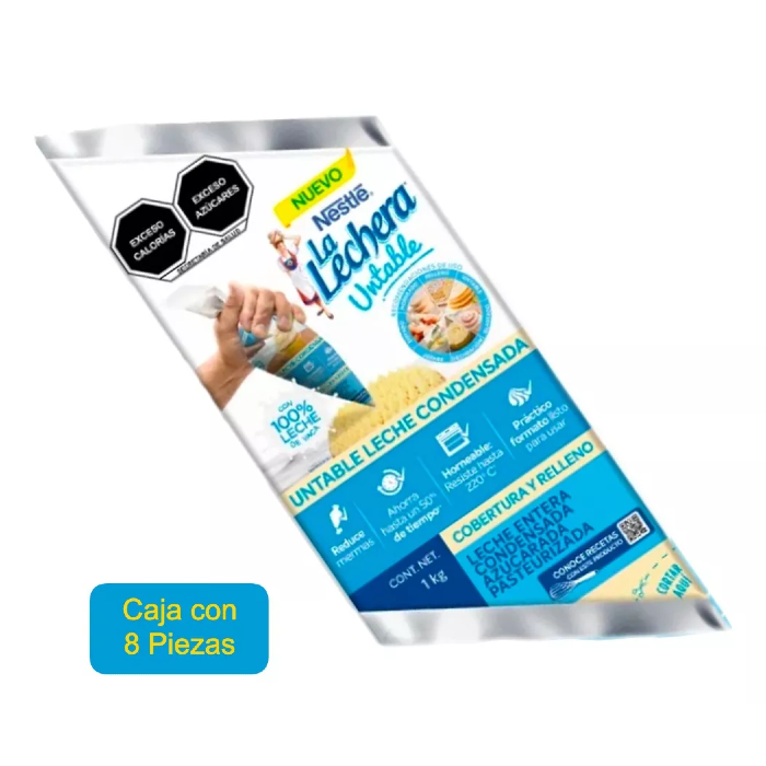 Nestlé La Lechera Untable Mangas 1 KG (Caja c/8)