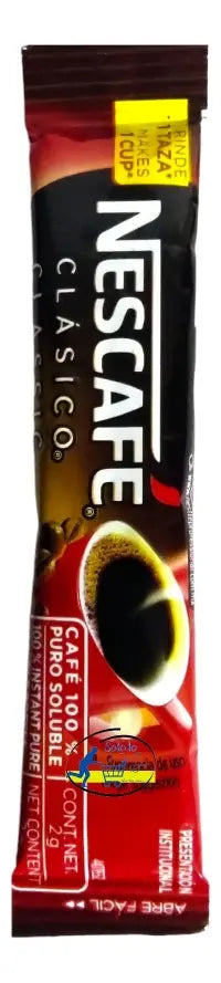 Nescafé Stick - Porciones 2g, con 50 piezas