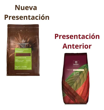 Callebaut Extra Brute 1 kg – Cocoa en Polvo Alcalinizada