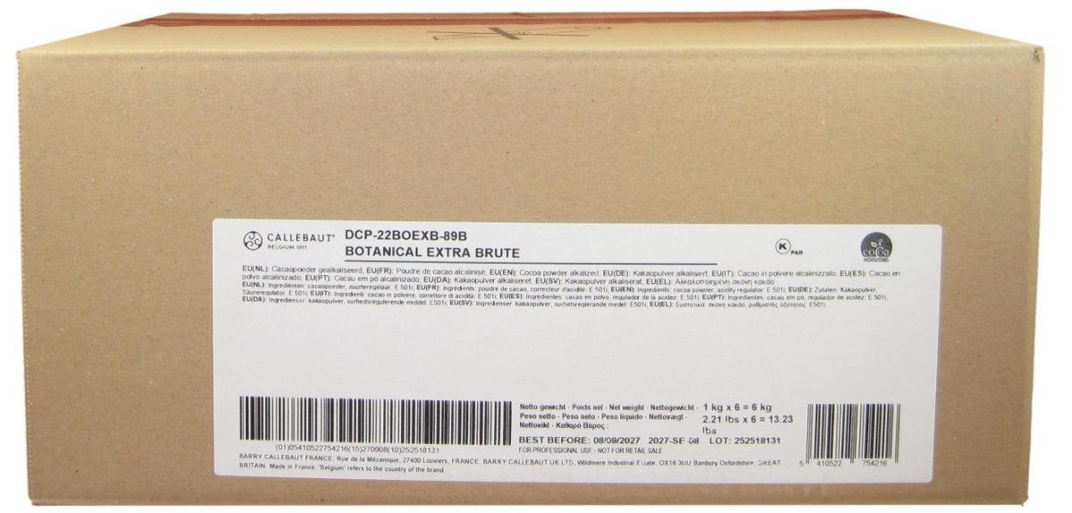Callebaut Extra Brute 1 kg – Cocoa en Polvo Alcalinizada