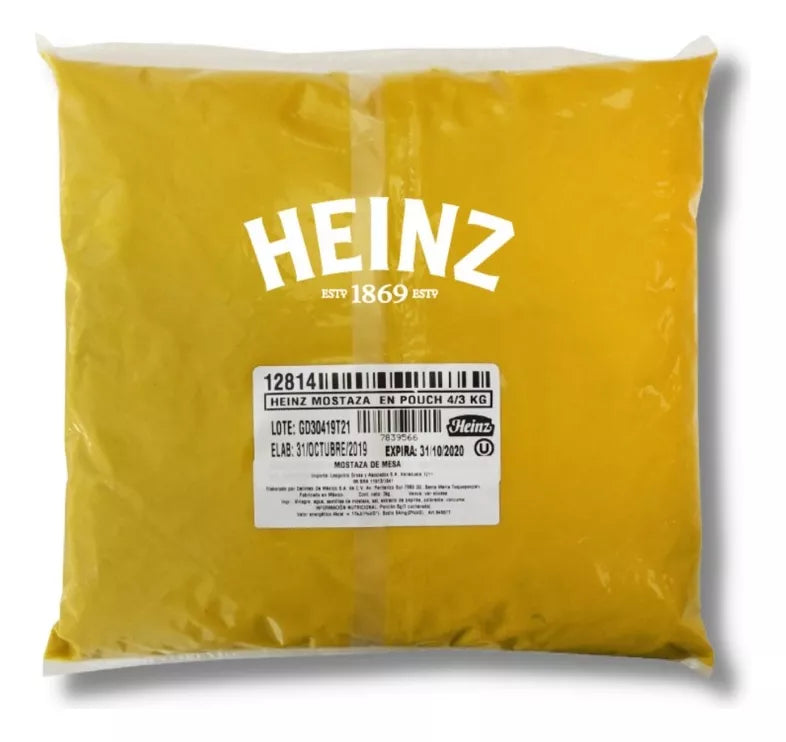 Heinz Mostaza Pouch 3 Kg